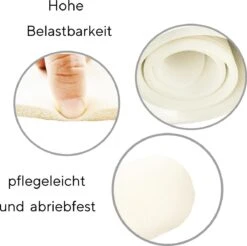 #DoYourFitness/World Fitness Experience - Fitness Mat Perfect Voor Pilates, Aerobics, Yoga - »Yogini« - Non-slip, Duurzaam, Huidvriendelijk, Slijtvast - 183 X 61 X 1,0cm Cm - Wit -Fitnessapparatuur Serie Winkel 1200x1194 6