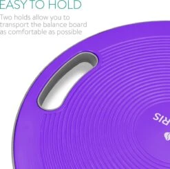 Navaris Anti-slip Balansbord Voor Evenwichtstraining - Balanstrainer - Wiebelbord - Voor Beginners En Professionals - Diameter 40cm - Lila -Fitnessapparatuur Serie Winkel 1200x1197 15