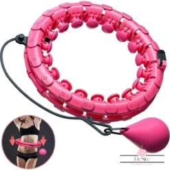 DeSire Fitness Hoelahoep Met Gewicht - Roze - Sport Hoepel Voor Volwassenen En Kinderen - Hula Hoop - Weight Hoop - HoolaHoop
