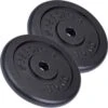 ScSPORTS® Gewichten Set 20 Kg - 2 X 10 Kg Halterschijf - Gietijzer - Boring 30 Mm - Zwart -Fitnessapparatuur Serie Winkel 1200x1198 45