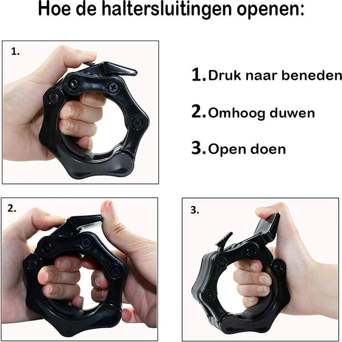 MJ Sports Premium Jaw Collar Set - Haltersluitingen - Halterklemmen - Halterstangsluiting - Jaw Collars - Olympic Barbell - Fitness - Set van 2 - 50mm - Zwart MJ Sports Premium Jaw Collar Set - Haltersluitingen - Halterklemmen - Halterstangsluiting - Jaw Collars - Olympic Barbell - Fitness - Set Van 2 - 50mm - Zwart -Fitnessapparatuur Serie Winkel 1200x1198 47