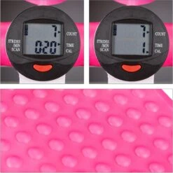 Relaxdays Swing Stepper - 2 Weerstandsbanden - Fitness Stepper - Display - Diverse Kleuren - Roze -Fitnessapparatuur Serie Winkel 1200x1198 6