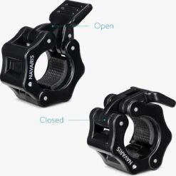 Navaris Halterstangsluiters- Lock Jaw Collar Set - 2x Barbell Sluiting - Halterstangsluiting - Sluitklemmen Voor Halterstangen -Fitnessapparatuur Serie Winkel 1200x1199 21
