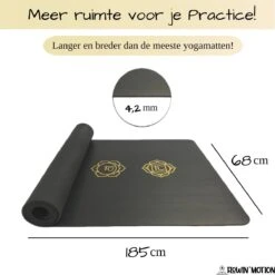 Flowin'Motion® Studio Yoga Mat - Superieure Grip - Extra Breed En Lang - Fitness Mat - Anti Slip - Sport Mat - Natuur Rubber - Planeetvriendelijk - Zwart Met Goud - 185cm X 68cm X 4,2mm 6 Flowin'Motion® Studio Yoga Mat - Superieure Grip - Extra Breed En Lang - Fitness Mat - Anti Slip - Sport Mat - Natuur Rubber - Planeetvriendelijk - Zwart Met Goud - 185cm X 68cm X 4,2mm -Fitnessapparatuur Serie Winkel 1200x1199 4