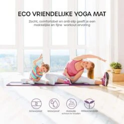 Eco Yoga Mat - Inclusief Draagriem - Anti Slip - Extra Dik (6 Mm) - 183 X 61 X 0,6 Cm - Paars/Roze - Diverse Kleuren 11 Eco Yoga Mat - Inclusief Draagriem - Anti Slip - Extra Dik (6 Mm) - 183 X 61 X 0,6 Cm - Paars/Roze - Diverse Kleuren -Fitnessapparatuur Serie Winkel 1200x1200 1005