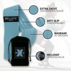 FITELASTIX® Premium Booty Band Set - Anti-Slip - Voor Elk Niveau - Ultra Comfort - Sport Elastiek Banden - Booty Bands - Weerstandsbanden Set - Resistance Band - Inclusief Opbergzakje - 3 Stuks - Licht/Medium/Zwaar - Roze/Blauw/Groen -Fitnessapparatuur Serie Winkel 1200x1200 1012
