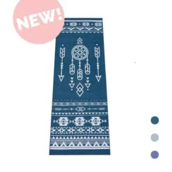 Love Generation ● Design Yoga Mat ● Fitness Mat ● Tribal Print ● Blauw -Fitnessapparatuur Serie Winkel 1200x1200 1059