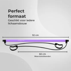 Pilates Bar - Pilates Stick - Fitness Bar - Pilates Stok - Fitness Stick - Yoga Stok - Fitness Materiaal Voor Thuis - Weerstandsbanden - Resistance Band Set - Sport Elastiek Banden - Fitness Elastiek - Fitness - Booty Band + Trainingsschema Paars 9 Pilates Bar - Pilates Stick - Fitness Bar - Pilates Stok - Fitness Stick - Yoga Stok - Fitness Materiaal Voor Thuis - Weerstandsbanden - Resistance Band Set - Sport Elastiek Banden - Fitness Elastiek - Fitness - Booty Band + Trainingsschema Paars -Fitnessapparatuur Serie Winkel 1200x1200 1067