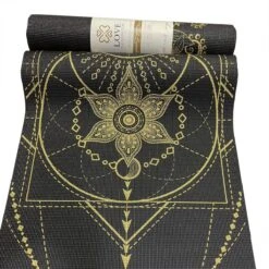 Love Generation ● Design Yoga Mat ● Fitness Mat ● Sacred Print ● Zwart -Fitnessapparatuur Serie Winkel 1200x1200 1127