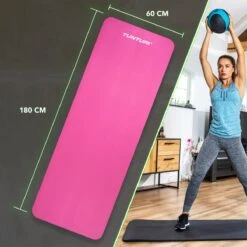 Tunturi Fitnessmat - Yogamat - Sportmat Gemaakt Van Zacht NBR Materiaal - 180 X 60 X 1,5cm - Roze - Incl. Gratis Fitness App 5 Tunturi Fitnessmat - Yogamat - Sportmat Gemaakt Van Zacht NBR Materiaal - 180 X 60 X 1,5cm - Roze - Incl. Gratis Fitness App -Fitnessapparatuur Serie Winkel 1200x1200 1129