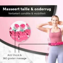 Living Nine Fitness Hoelahoep - Met Gewicht - Roze - Voor Volwassenen -Fitnessapparatuur Serie Winkel 1200x1200 1162
