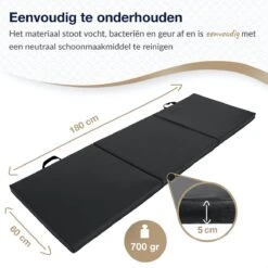 Yoga Mat Opvouwbaar Yogamat Fitness Mat Fitnessmat - Sport Mat - Fitnessmat Opvouwbaar - Multifunctioneel - 3-delig - 180x60cm - 5cm Dik - Zwart - Belum 4 Yoga Mat Opvouwbaar Yogamat Fitness Mat Fitnessmat - Sport Mat - Fitnessmat Opvouwbaar - Multifunctioneel - 3-delig - 180x60cm - 5cm Dik - Zwart - Belum -Fitnessapparatuur Serie Winkel 1200x1200 1208