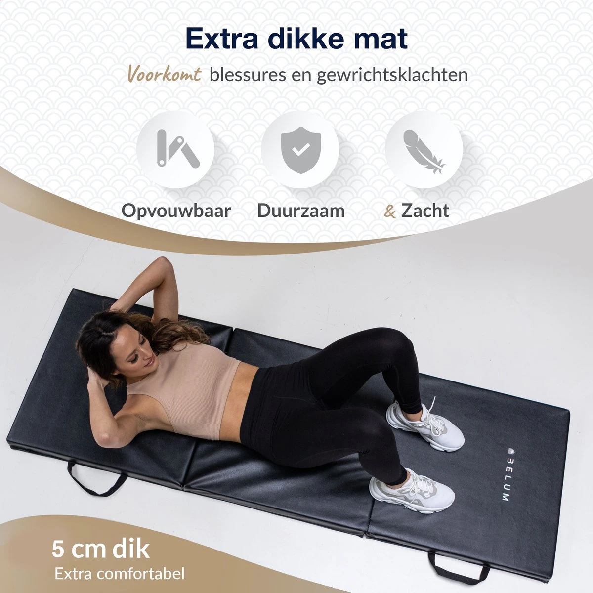 Yoga Mat Opvouwbaar Yogamat Fitness Mat Fitnessmat - Sport Mat - Fitnessmat Opvouwbaar - Multifunctioneel - 3-delig - 180x60cm - 5cm Dik - Zwart - Belum Yoga Mat Opvouwbaar Yogamat Fitness Mat Fitnessmat - Sport Mat - Fitnessmat Opvouwbaar - Multifunctioneel - 3-delig - 180x60cm - 5cm Dik - Zwart - Belum -Fitnessapparatuur Serie Winkel 1200x1200 1210