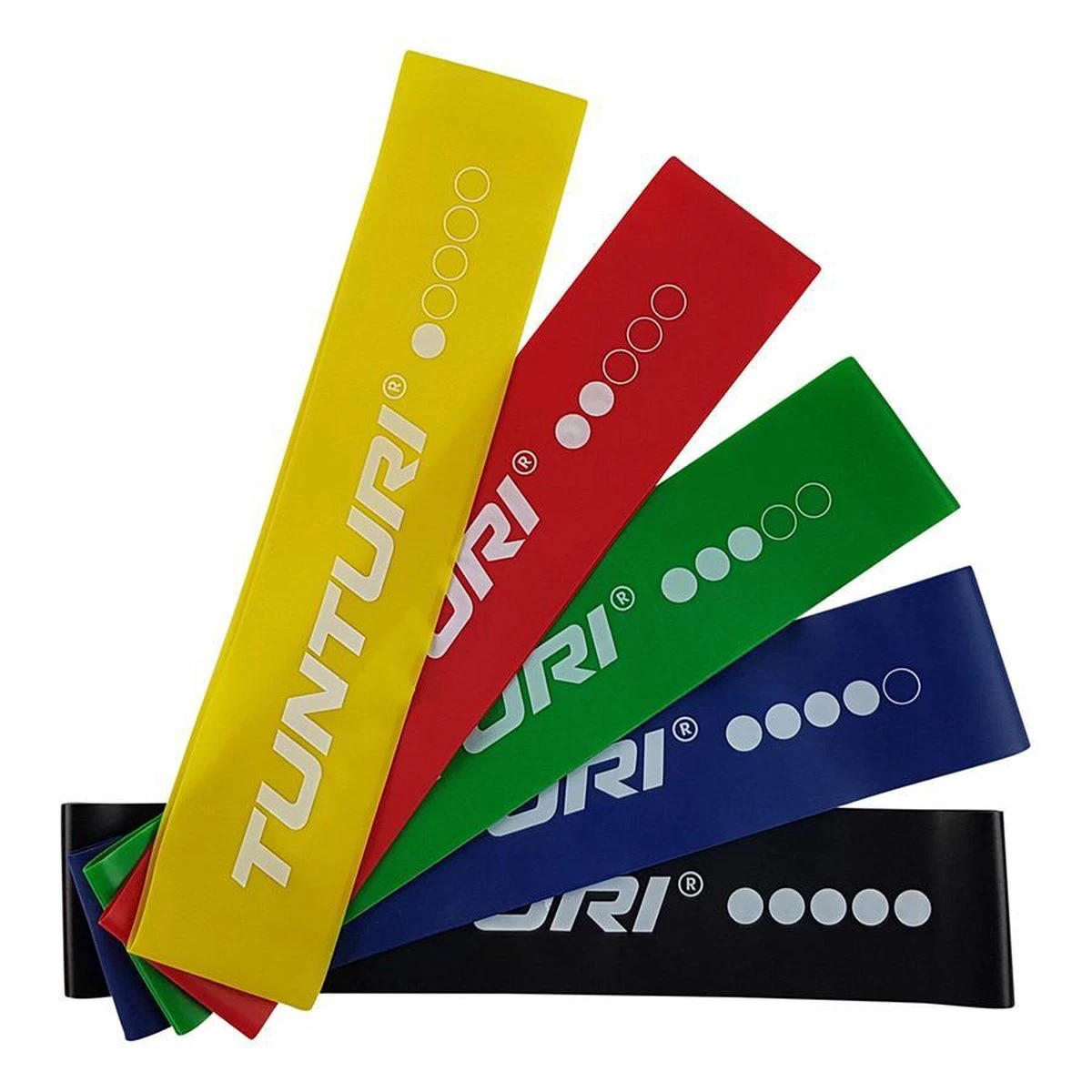 Tunturi Resistance Band Set - Weerstandsbanden - Fitness elastiek - 5 stuks - Incl. gratis fitness app Tunturi Resistance Band Set - Weerstandsbanden - Fitness Elastiek - 5 Stuks - Incl. Gratis Fitness App -Fitnessapparatuur Serie Winkel 1200x1200 1233