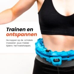 EdelSport - Hoelahoep - Fitness Hoelahoep - Hula Hoop - Hoelahoep Met Gewicht - Massage - Blauw -Fitnessapparatuur Serie Winkel 1200x1200 1240
