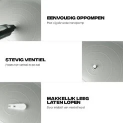 Rockerz Fitness® - Yoga Bal Inclusief Pomp - Pilates Bal - Fitness Bal - Zwangerschapsbal - Goede Houding Bij Het Thuiswerken - 90 Cm - Kleur: Grijs 4 Rockerz Fitness® - Yoga Bal Inclusief Pomp - Pilates Bal - Fitness Bal - Zwangerschapsbal - Goede Houding Bij Het Thuiswerken - 90 Cm - Kleur: Grijs -Fitnessapparatuur Serie Winkel 1200x1200 1253