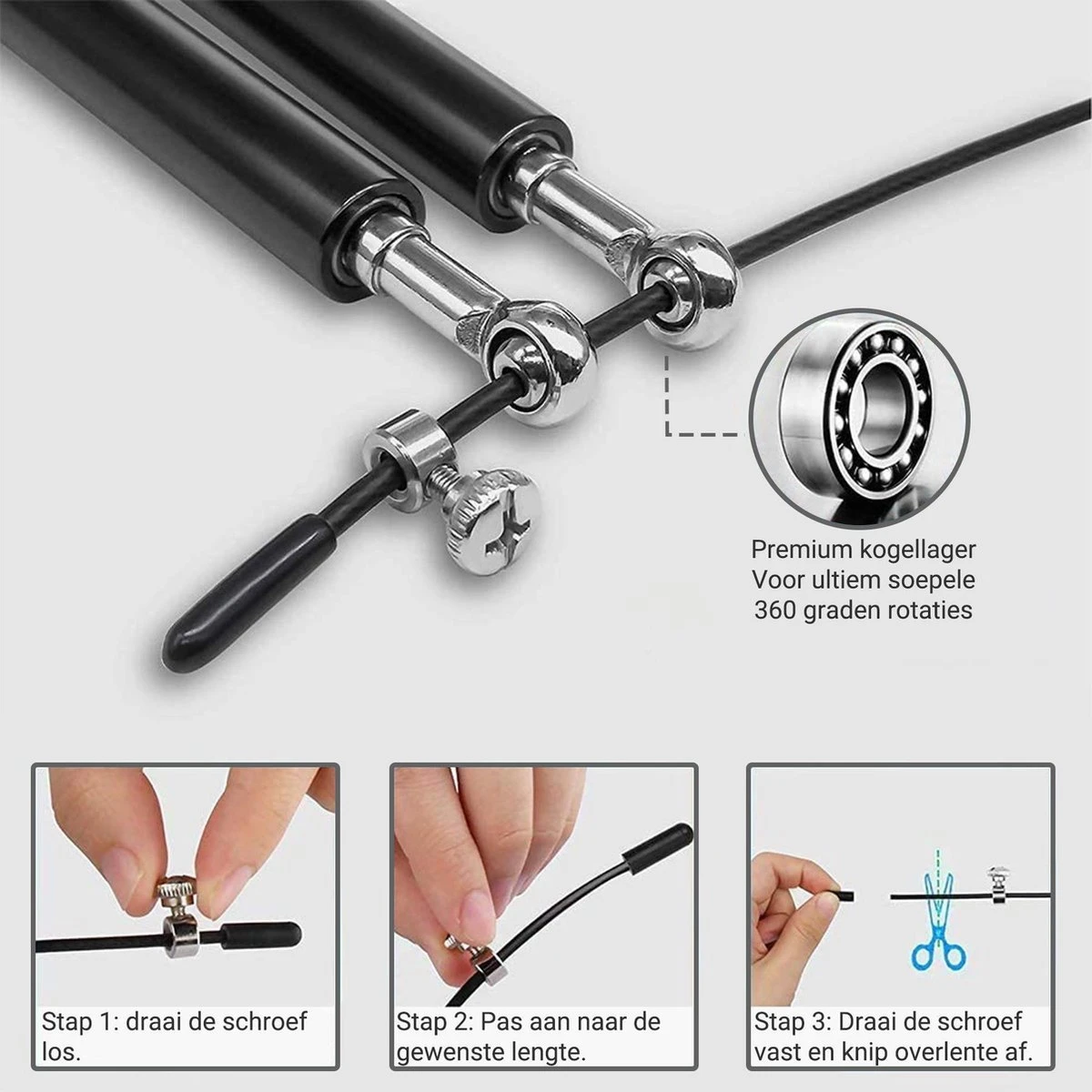 Positive Things Professioneel Crossfit & Fitness Springtouw – Jump Rope – Speedrope – Verstelbaar – Zwart Positive Things Professioneel Crossfit & Fitness Springtouw – Jump Rope – Speedrope – Verstelbaar – Zwart -Fitnessapparatuur Serie Winkel 1200x1200 1260