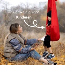 Therapeutische Hangmat YOGA ICON | Aerial Yoga | 280*150cm | Rood | Inclusief Handige Draagtas En 1 Plafondhaak | Workout | Training En Ontspanning | -Fitnessapparatuur Serie Winkel 1200x1200 1292