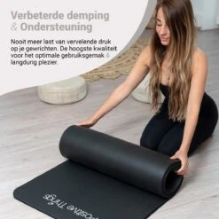 Yoga Mat Sportmat Fitnessmat Antislip NBR - 1 Cm Zwart 4 Yoga Mat Sportmat Fitnessmat Antislip NBR - 1 Cm Zwart -Fitnessapparatuur Serie Winkel 1200x1200 1301