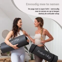 Yoga Mat Sportmat Fitnessmat Antislip NBR - 1 Cm Zwart 5 Yoga Mat Sportmat Fitnessmat Antislip NBR - 1 Cm Zwart -Fitnessapparatuur Serie Winkel 1200x1200 1302