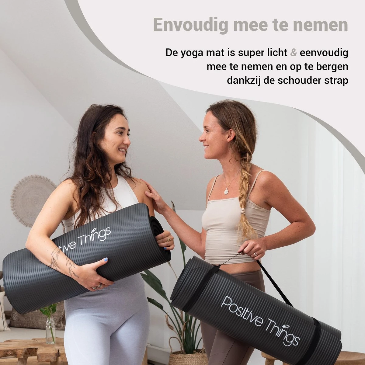 Yoga Mat Sportmat Fitnessmat Antislip NBR - 1 cm Zwart Yoga Mat Sportmat Fitnessmat Antislip NBR - 1 Cm Zwart -Fitnessapparatuur Serie Winkel 1200x1200 1302