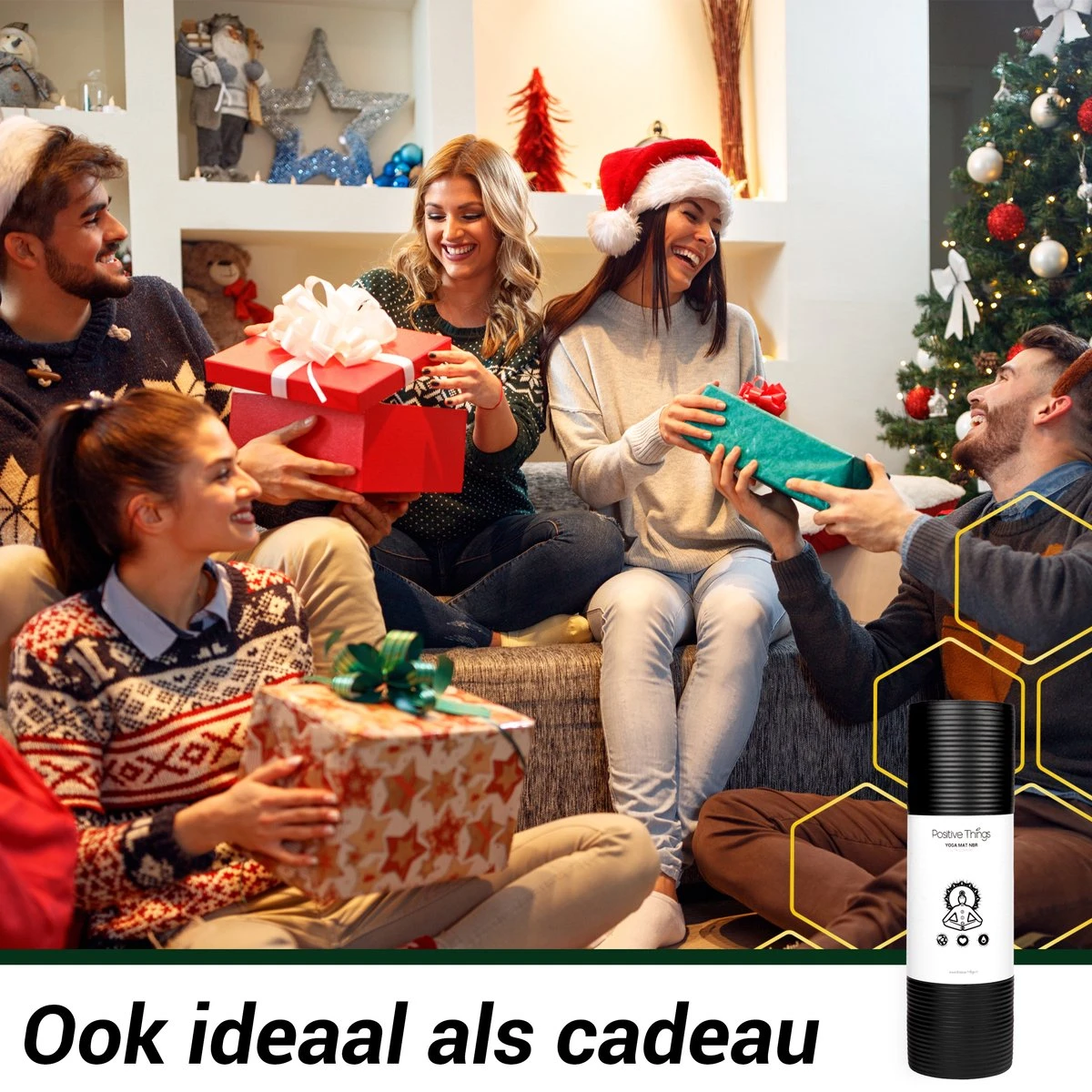 Yoga Mat Sportmat Fitnessmat Antislip NBR - 1 cm Zwart Yoga Mat Sportmat Fitnessmat Antislip NBR - 1 Cm Zwart -Fitnessapparatuur Serie Winkel 1200x1200 1303