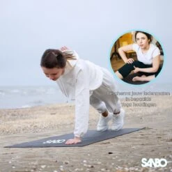 Sanbo Yoga Mat - Zwart - Incl. Luxe Draagtas - 183 X 61 X 0.8 Cm - Extra Dik 8mm - Waterafstotend - Fitness Mat - Meditatie Mat -Fitnessapparatuur Serie Winkel 1200x1200 1327