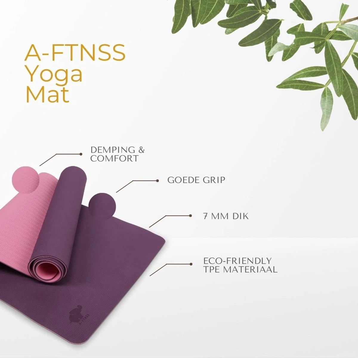 A-FTNSS Yoga Mat | Paars & Roze | 7mm | Anti-Slip | Optimale Grip | Sterke Yoga Mat | Makkelijk schoon te houden A-FTNSS Yoga Mat | Paars & Roze | 7mm | Anti-Slip | Optimale Grip | Sterke Yoga Mat | Makkelijk Schoon Te Houden -Fitnessapparatuur Serie Winkel 1200x1200 1402