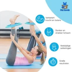 Fox Goods Pilates Ring - Yoga Ring - Sport Ring - Fitness Ring - Yoga Oefeningen - Blauw - 38CM - Gratis Resistance Band -Fitnessapparatuur Serie Winkel 1200x1200 1405