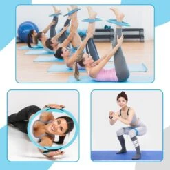 Fox Goods Pilates Ring - Yoga Ring - Sport Ring - Fitness Ring - Yoga Oefeningen - Blauw - 38CM - Gratis Resistance Band -Fitnessapparatuur Serie Winkel 1200x1200 1408