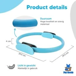 Fox Goods Pilates Ring - Yoga Ring - Sport Ring - Fitness Ring - Yoga Oefeningen - Blauw - 38CM - Gratis Resistance Band -Fitnessapparatuur Serie Winkel 1200x1200 1409