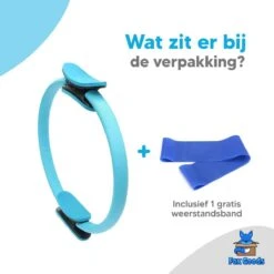 Fox Goods Pilates Ring - Yoga Ring - Sport Ring - Fitness Ring - Yoga Oefeningen - Blauw - 38CM - Gratis Resistance Band -Fitnessapparatuur Serie Winkel 1200x1200 1410
