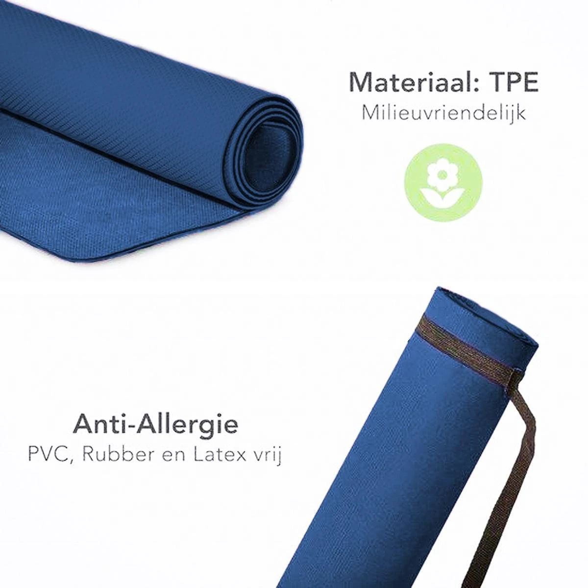 Eco Yoga Mat - Inclusief Draagriem - Fitness Mat Anti Slip - Extra Dik (6 mm) - 183 x 61 x 0,6 cm - Donker Blauw - Diverse kleuren - Hoge korting Eco Yoga Mat - Inclusief Draagriem - Fitness Mat Anti Slip - Extra Dik (6 Mm) - 183 X 61 X 0,6 Cm - Donker Blauw - Diverse Kleuren - Hoge Korting -Fitnessapparatuur Serie Winkel 1200x1200 1434