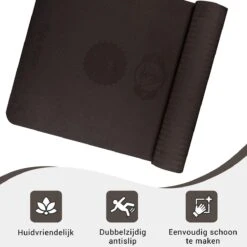 Yoga Mat Sportmat Fitnessmat Antislip Duurzaam Met Yoga Lessen - Zwart 9 Yoga Mat Sportmat Fitnessmat Antislip Duurzaam Met Yoga Lessen - Zwart -Fitnessapparatuur Serie Winkel 1200x1200 1453