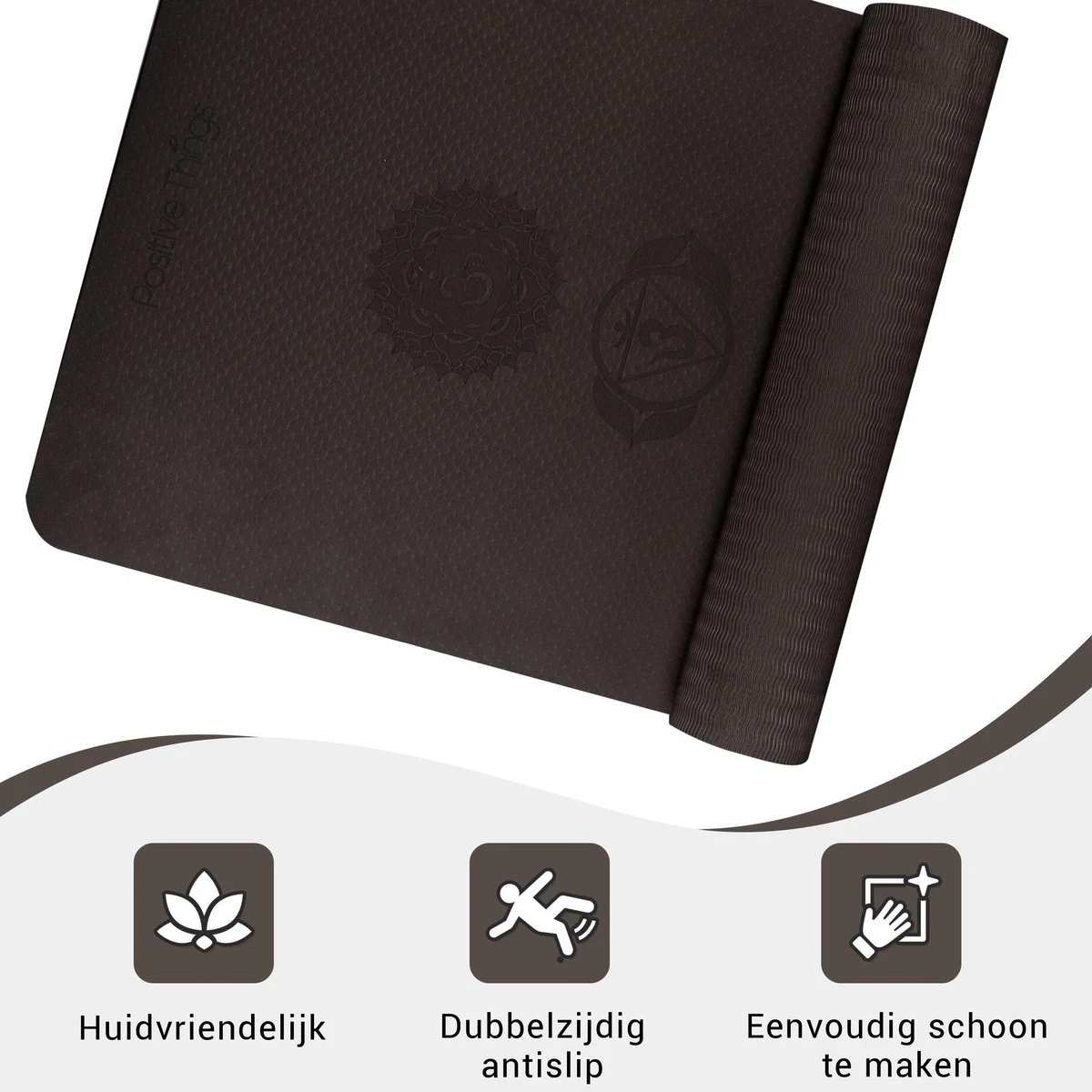 Yoga Mat Sportmat Fitnessmat Antislip Duurzaam Met Yoga lessen - Zwart Yoga Mat Sportmat Fitnessmat Antislip Duurzaam Met Yoga Lessen - Zwart -Fitnessapparatuur Serie Winkel 1200x1200 1453