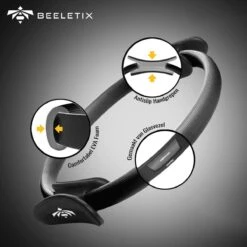 Beeletix Pilates Ring En Mini Pilates Ball Set Inclusief Trainingsschema - Yoga Ring - Fitness Ring - Magic Circle - Weerstandsring - Zwart - Ø 38cm 6 Beeletix Pilates Ring En Mini Pilates Ball Set Inclusief Trainingsschema - Yoga Ring - Fitness Ring - Magic Circle - Weerstandsring - Zwart - Ø 38cm -Fitnessapparatuur Serie Winkel 1200x1200 1478