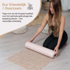 Yoga Mat Sportmat Fitnessmat Antislip Duurzaam Met Yoga Lessen - Beige -Fitnessapparatuur Serie Winkel 1200x1200 1482