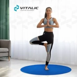 Ronde Yoga Mat Anti Slip (140 Cm Doorsnede) - Yogamat Extra Dik (6mm) - Yoga Matje | VITALIC -Fitnessapparatuur Serie Winkel 1200x1200 1521