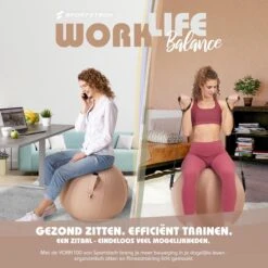 Sportstech Fitnessbal - Zitbal - Ergnomisch Voor Yoga, Pilates, Zwangerschap & Homegym - YOBA100 6 Sportstech Fitnessbal - Zitbal - Ergnomisch Voor Yoga, Pilates, Zwangerschap & Homegym - YOBA100 -Fitnessapparatuur Serie Winkel 1200x1200 1534