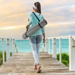 Athletix®‎ Premium NBR Fitnessmat - 183 X 61 X 1.5 Cm - Yogamat Met Draagriem En Draagtas - Grijs -Fitnessapparatuur Serie Winkel 1200x1200 1574