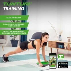 Tunturi Balans Bord - Balance Board - Met Handgrepen - Groen/Zwart - Incl. Gratis Fitness App -Fitnessapparatuur Serie Winkel 1200x1200 1577