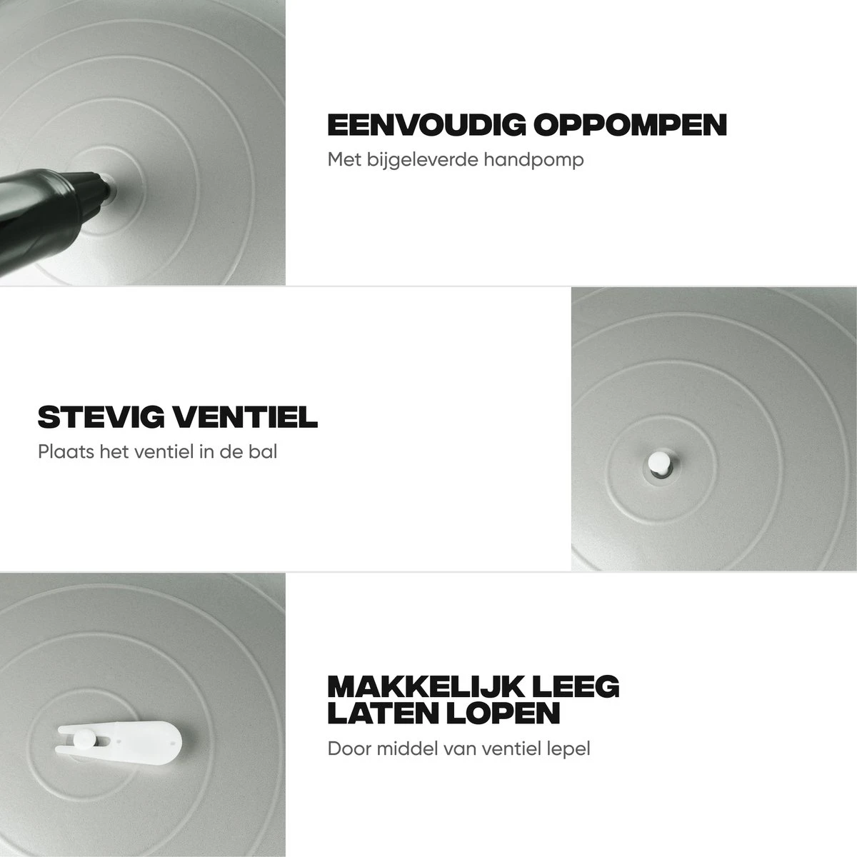 Rockerz Fitness® - Yoga bal inclusief pomp - Pilates bal - Fitness bal - Zwangerschapsbal - Goede houding bij het thuiswerken - 75 cm - kleur: Grijs Rockerz Fitness® - Yoga Bal Inclusief Pomp - Pilates Bal - Fitness Bal - Zwangerschapsbal - Goede Houding Bij Het Thuiswerken - 75 Cm - Kleur: Grijs -Fitnessapparatuur Serie Winkel 1200x1200 1579