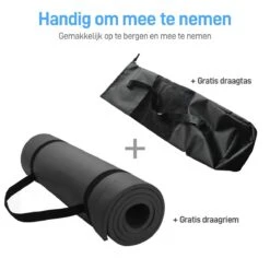 Athletix®‎ Premium NBR Fitnessmat - Yogamat - 183 X 61 X 1.5 Cm - Met Draagriem En Draagtas - Zwart -Fitnessapparatuur Serie Winkel 1200x1200 1629