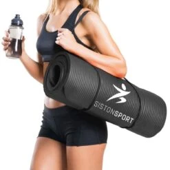 Siston Sport Fitnessmat - 183 X 61 X 1.5 Cm - Zwart - Met Draagtas -Fitnessapparatuur Serie Winkel 1200x1200 1642