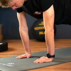 Matchu Sports - Fitnessmat - Yogamat - Sportmat - Fitness Mat - Met Draagkoord - 180 Cm X 60 Cm X 0,9 Cm - Grijs - NBR -Fitnessapparatuur Serie Winkel 1200x1200 1646