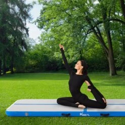 KM-Fit Gymnastiekmat Opblaasbare Airtrack Fitness Sport Gym Mat 3 M Blauw -Fitnessapparatuur Serie Winkel 1200x1200 1673