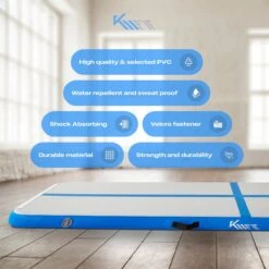 KM-Fit Gymnastiekmat Opblaasbare Airtrack Fitness Sport Gym Mat 3 M Blauw -Fitnessapparatuur Serie Winkel 1200x1200 1674