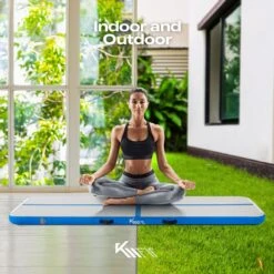 KM-Fit Gymnastiekmat Opblaasbare Airtrack Fitness Sport Gym Mat 3 M Blauw -Fitnessapparatuur Serie Winkel 1200x1200 1677