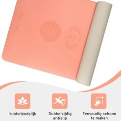 Yoga Mat Sportmat Fitnessmat Antislip Duurzaam Met Yoga Lessen - Roze -Fitnessapparatuur Serie Winkel 1200x1200 1785
