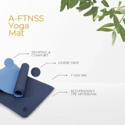 A-FTNSS Yoga Mat | Blauw & Licht Blauw | 7mm | Anti-Slip | Optimale Grip | Sterke Yoga Mat | Makkelijk Schoon Te Houden 6 A-FTNSS Yoga Mat | Blauw & Licht Blauw | 7mm | Anti-Slip | Optimale Grip | Sterke Yoga Mat | Makkelijk Schoon Te Houden -Fitnessapparatuur Serie Winkel 1200x1200 1794